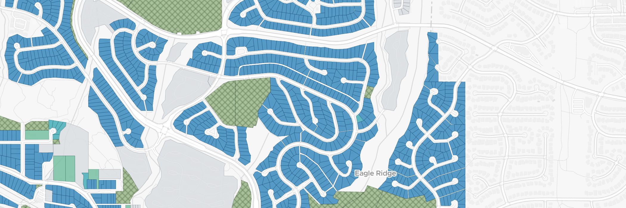 Port Moody lots on the ZoneScout parcel map.